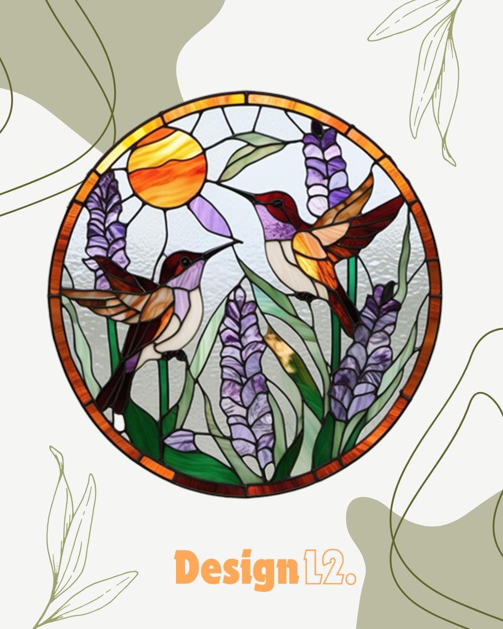 Cardinal Stained Glass Suncatchers For Window Hanging, 7.9 Inch  Window Hanging For Cardinal Bird Lover,  Home Decor, Christmas 0rnaments